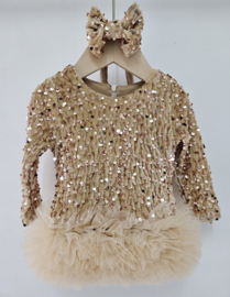 Glamour & tule baby dress - goud
