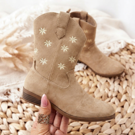 Wildflower Western Boots - beige
