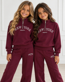 New York zip set - bordeaux