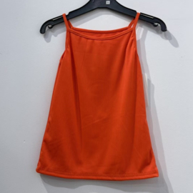 Basic spaghetti top - oranje/coral