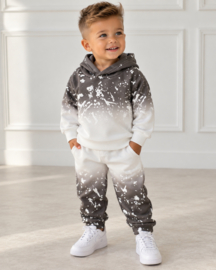 Paint Splash Hoodie Jogger Set