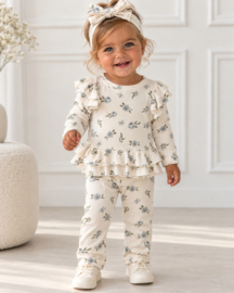 Cute flowery set - groen (verzenddatum 9 okt)