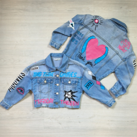 Denim heart jacket