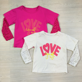 Love yourself top - wit of roze