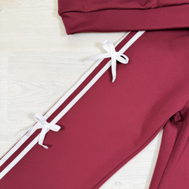 Burgundy Bow Tracksuit