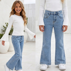 Diamond Flared Jeans - blauw
