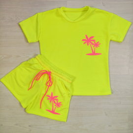 Neon Palm Summer Set - geel