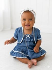 Baby denim boho set