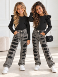 Your wide & distressed jeans - zwart