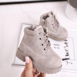 Grey Little timby boots