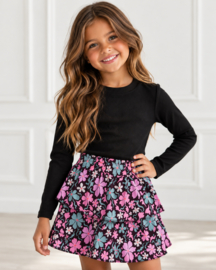 Garden skirt - blauw/roze