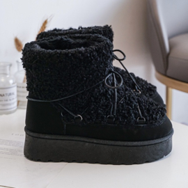 Teddy winter boots - zwart (Verzenddatum 24 sep)