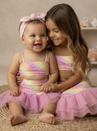 Mermaid Magic Tule Skirt Set - geel