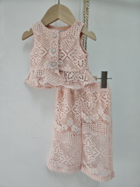 Little Dreamer Lace Set - roze
