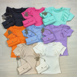 Shortsleeves bagged top
