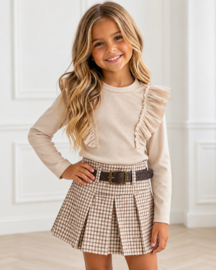 Preppy Chic Skort - beige