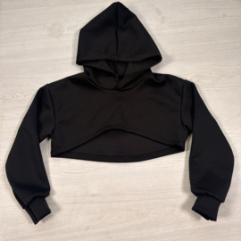 Croped hooded top