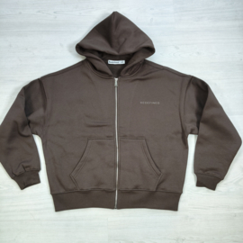 Urban Brown Zip Hoodie