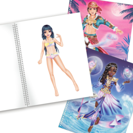 Create your TOPModel kleurboek met stickers Fantasy