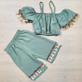 Tassel vibes set - groen