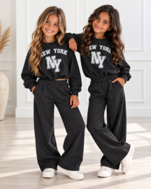 New York 89 Wide Leg Set - navy