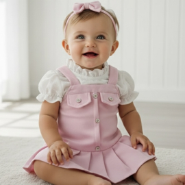 Lovely dress & tee - roze