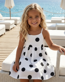 Summer spot dress - wit