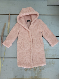 Hooded teddy coat - pink