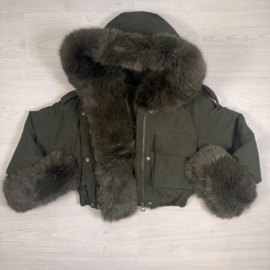 Your Furry Rebel Jacket - legergroen