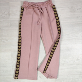 Golden Hearts Pants - roze