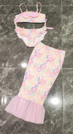 Zeemeermin bikini - roze