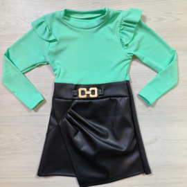 Leather fancy dress - mint