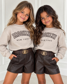 Brooklyn New York Sweater – Beige/bruin
