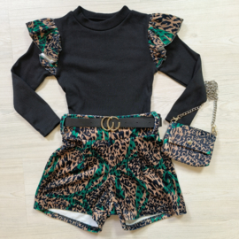 Eye of the leopard set + bag - groen