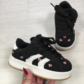 Sweet Hearts Sneakers - zwart