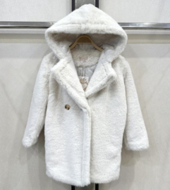 Hooded teddy - white