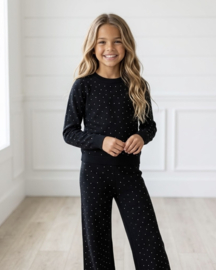 Shine All Day Knitted Set - zwart