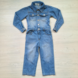 Denim long jumpsuit