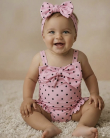 Polka Dot Swimsuit - roze