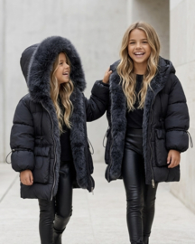 Urban winter coat - zwart 