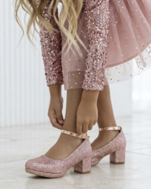 Glittery heels - roze