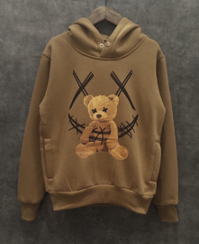 Graphic bear hoody