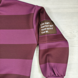 Bold Perfect Stripe Tracksuit - bordeaux/aubergine