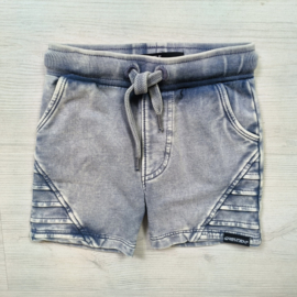 Washed biker short - Bleach