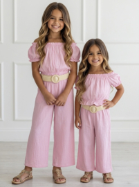 Boho Belted Summer Set - roze
