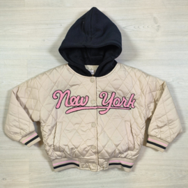 Hooded New York jacket - beige
