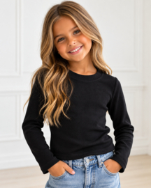 Essential Basic Longsleeve - zwart