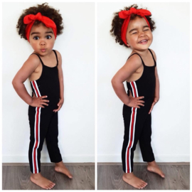 Side stripe jumpsuit