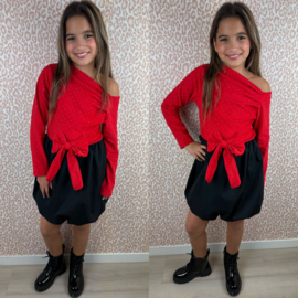 Off shoulder balloon dress