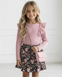 Bagged ruffled longsleeves - roze